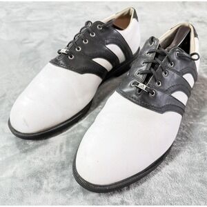 Adidas ZTRAXION TOUR Shoes Mens Size 14‎ White Black Leather Golf Spiked Cleats